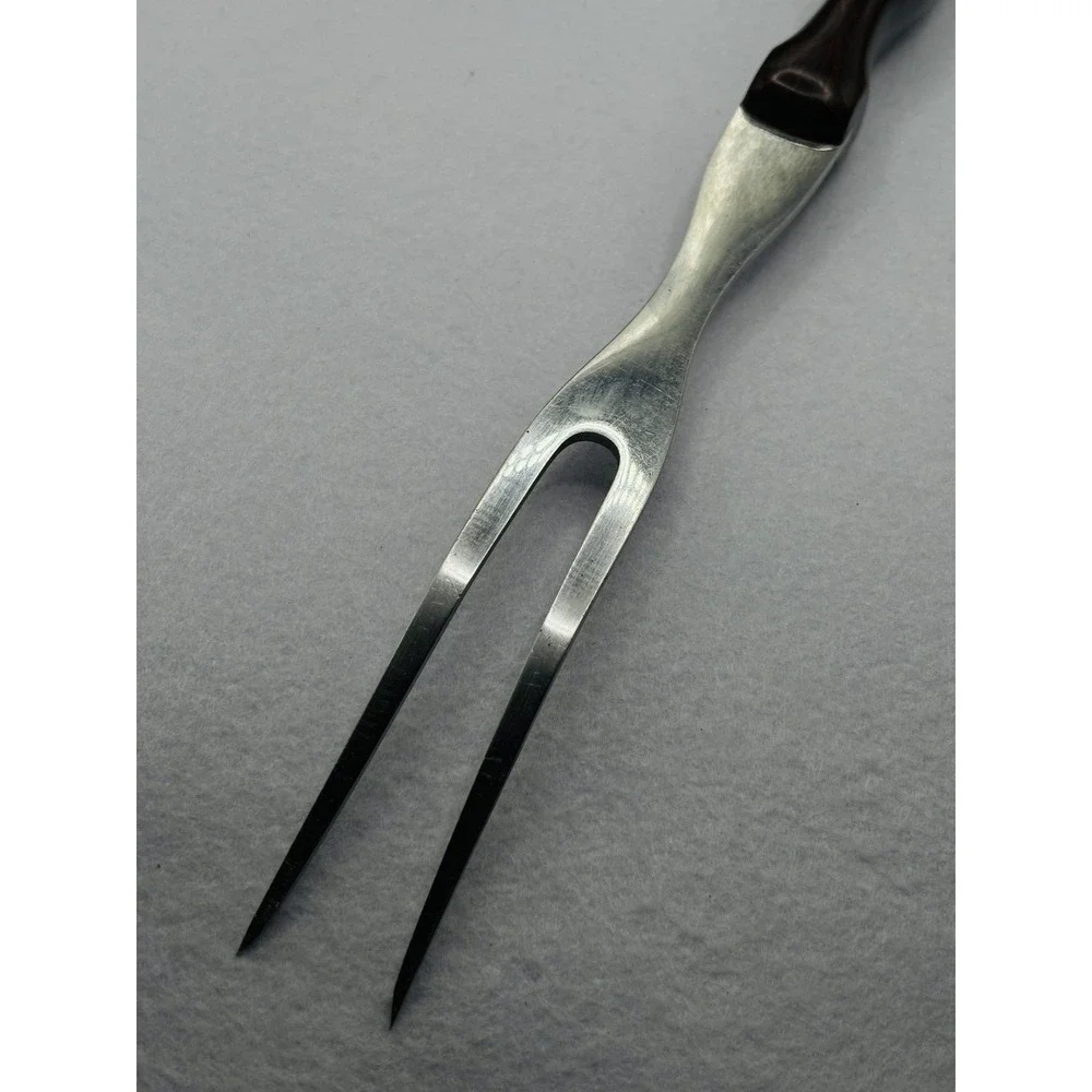 Cutco #1027 MEAT FORK Brown/Orange Swirl Handle Made in USA. Life time warranty